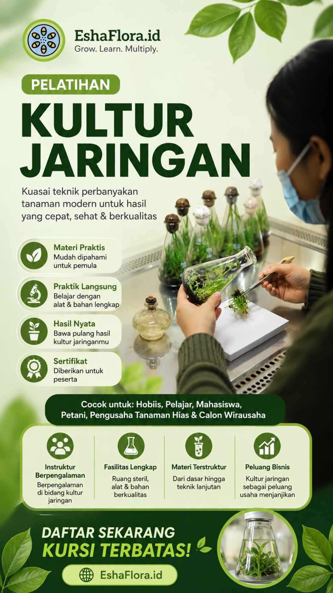 pelatihan kultur jaringan tanaman